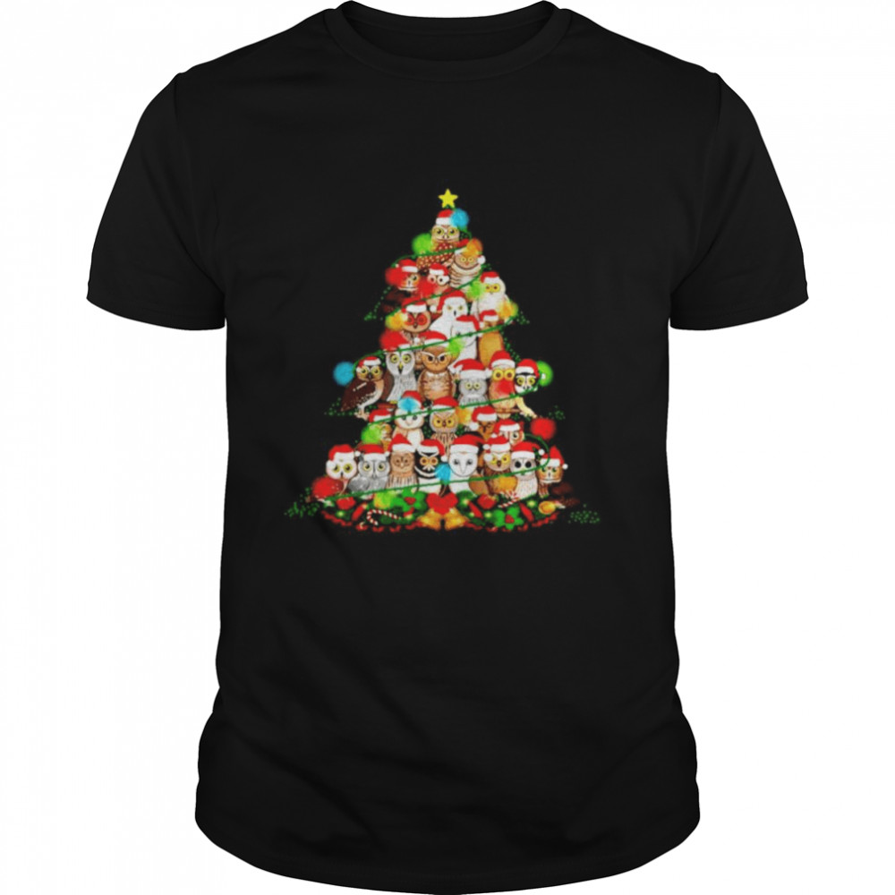 Owls Make Christmas Tree Shirt