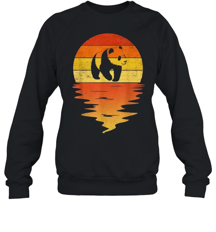 Panda Shirt Retro Sonnenuntergang 70Er Jahre Vintage Panda Shirt 3 » Cool Gifts for You - Mfamilygift Panda Shirt Retro Sonnenuntergang 70Er Jahre Vintage Panda Shirt 3
