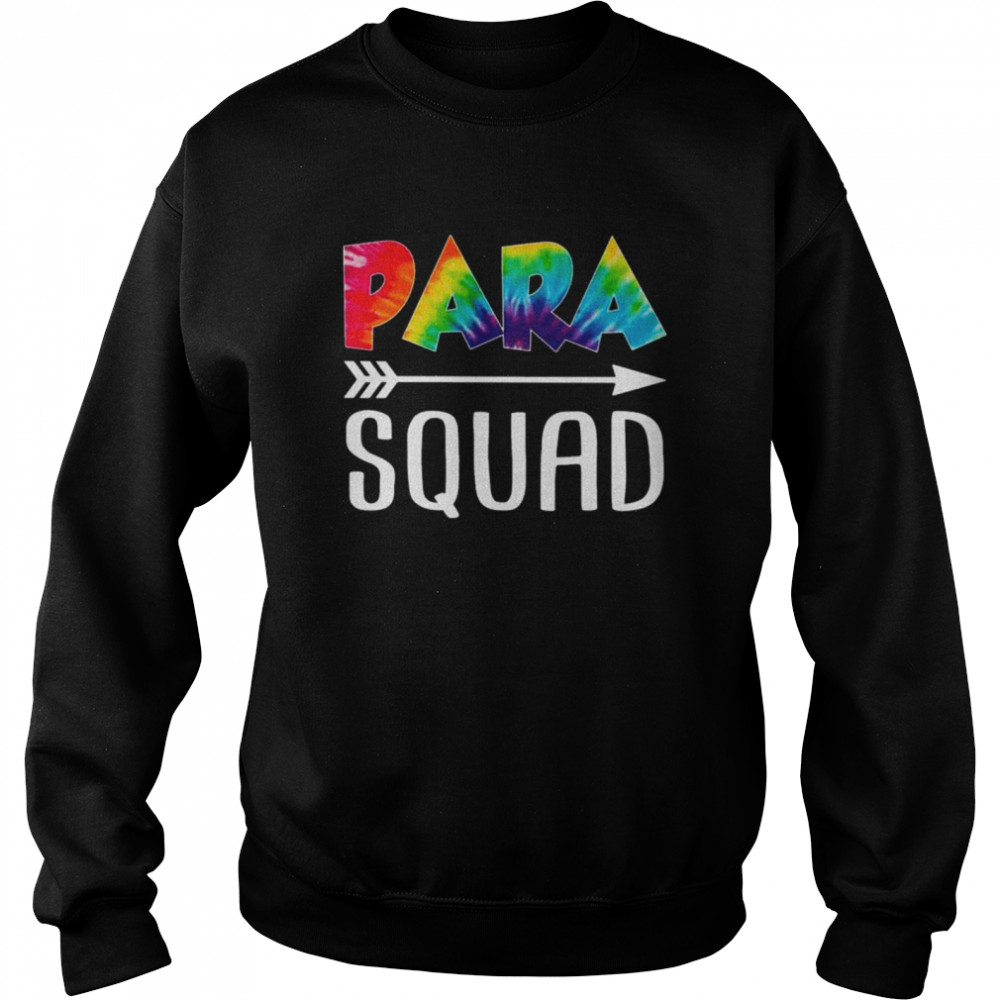 Paraprofessional Squad Tie Dye Style Rainbow Shirt 3 » Cool Gifts for You - Mfamilygift Paraprofessional Squad Tie Dye Style Rainbow Shirt 3