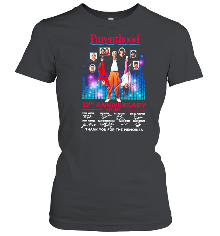 Parenthood 32Th Anniversary 1989-2021 Signature Thank You For The Memories T-Shirt 1 » Cool Gifts for You - Mfamilygift Parenthood 32Th Anniversary 1989-2021 Signature Thank You For The Memories T-Shirt 1