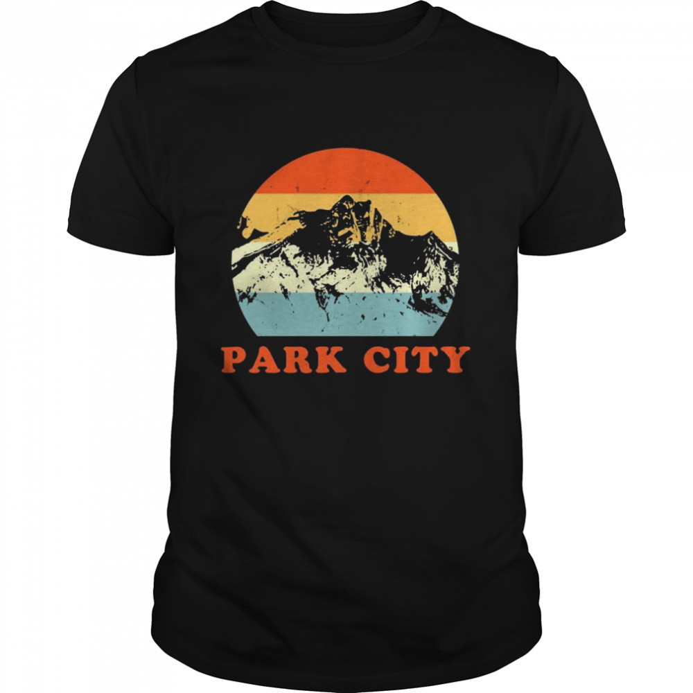 Park City Utah Vintage Mountains Throwback Geschenk Shirt