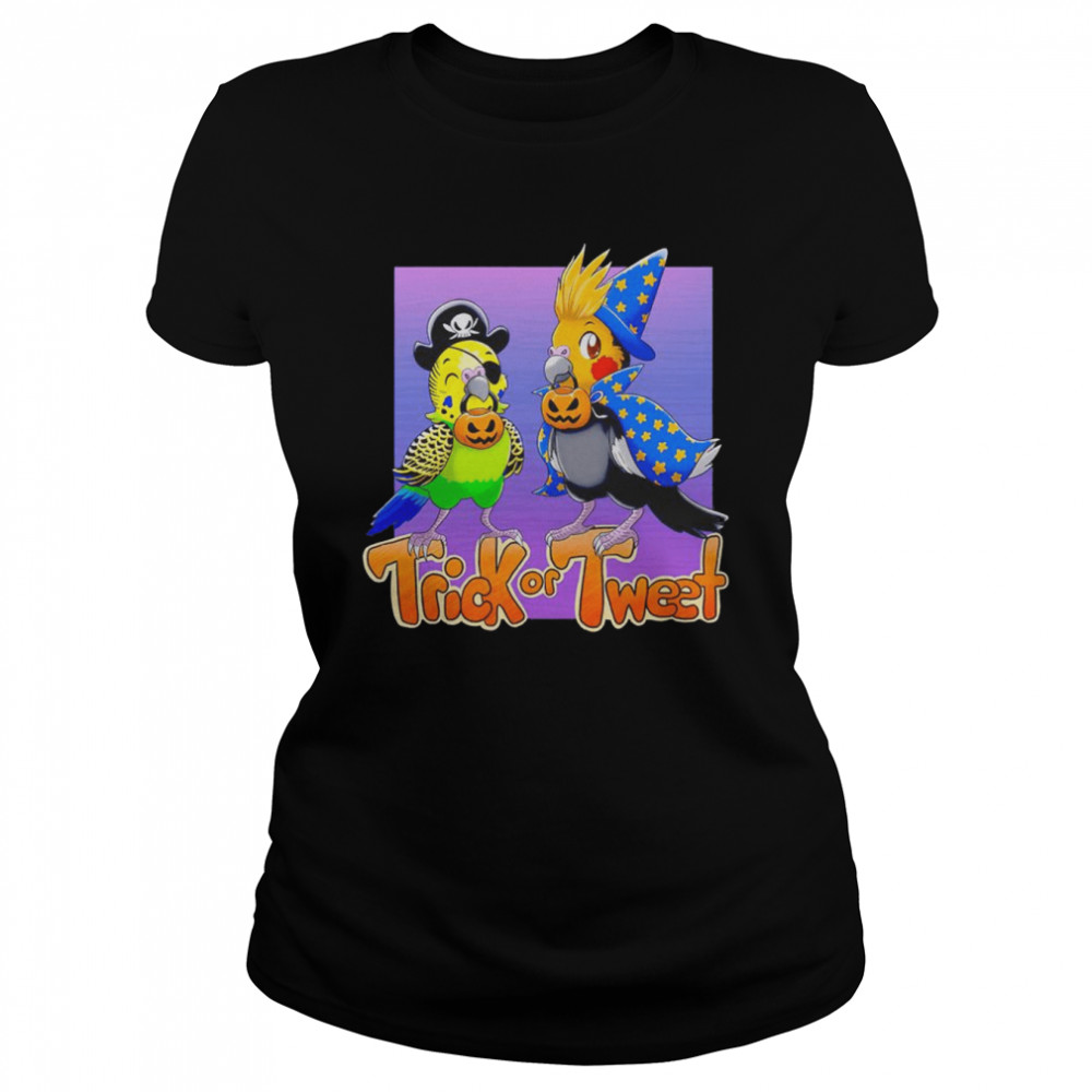 Parrot Twitch Trick Or Tweet Cartoon Shirt 1 » Cool Gifts for You - Mfamilygift Parrot Twitch Trick Or Tweet Cartoon Shirt 1