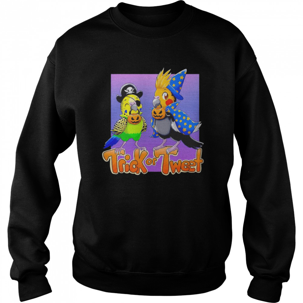 Parrot Twitch Trick Or Tweet Cartoon Shirt 3 » Cool Gifts for You - Mfamilygift Parrot Twitch Trick Or Tweet Cartoon Shirt 3