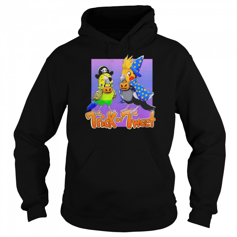 Parrot Twitch Trick Or Tweet Cartoon Shirt 4 » Cool Gifts for You - Mfamilygift Parrot Twitch Trick Or Tweet Cartoon Shirt 4