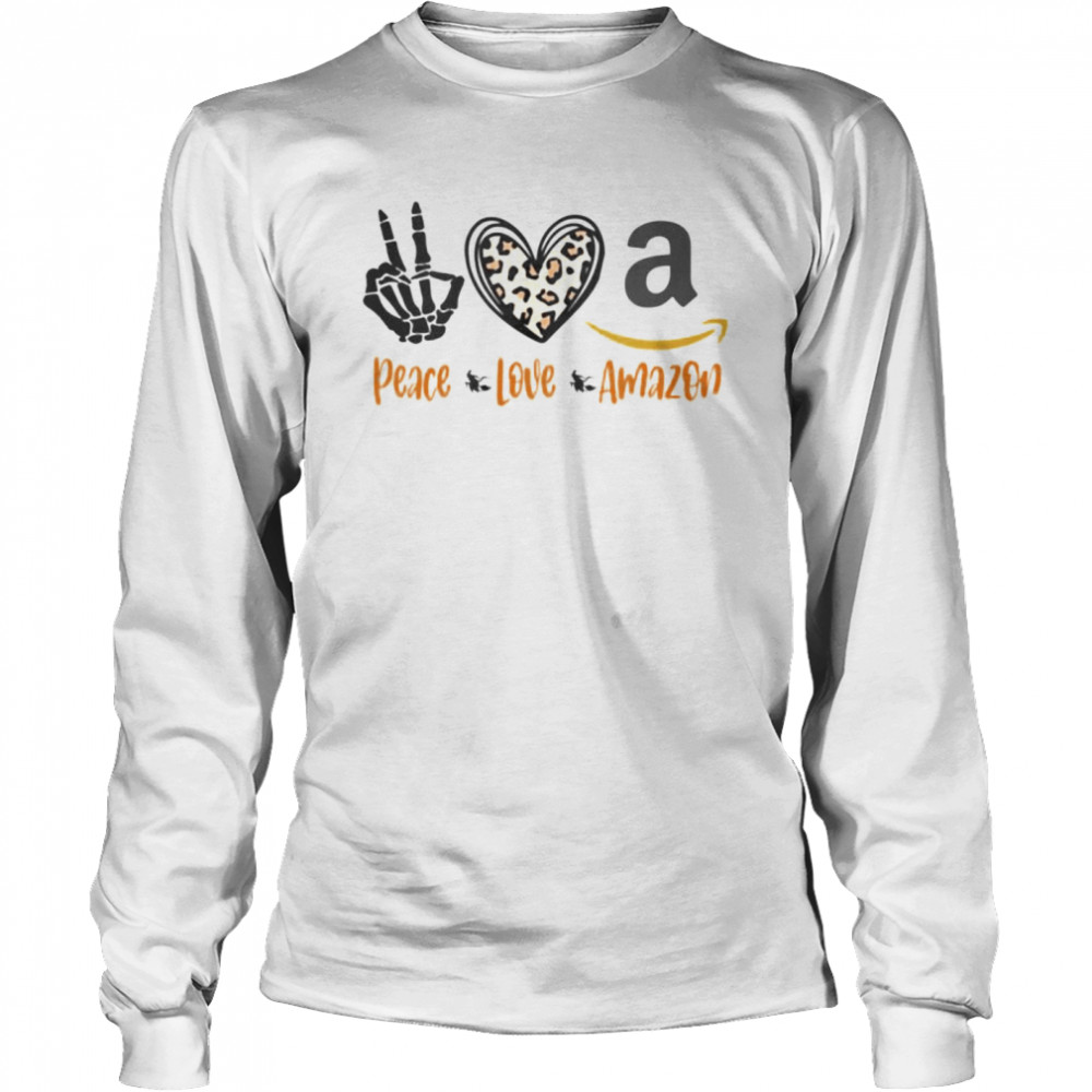 Peace Love Amazon Halloween Shirt 2 » Cool Gifts for You - Mfamilygift Peace Love Amazon Halloween Shirt 2