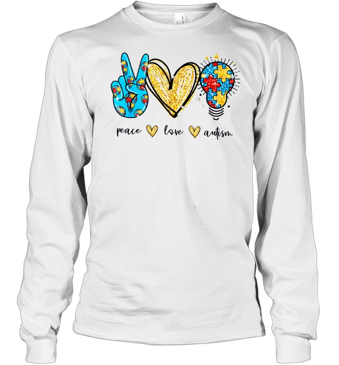 Peace Love Autism Color Shirt 2 » Cool Gifts for You - Mfamilygift Peace Love Autism Color Shirt 2
