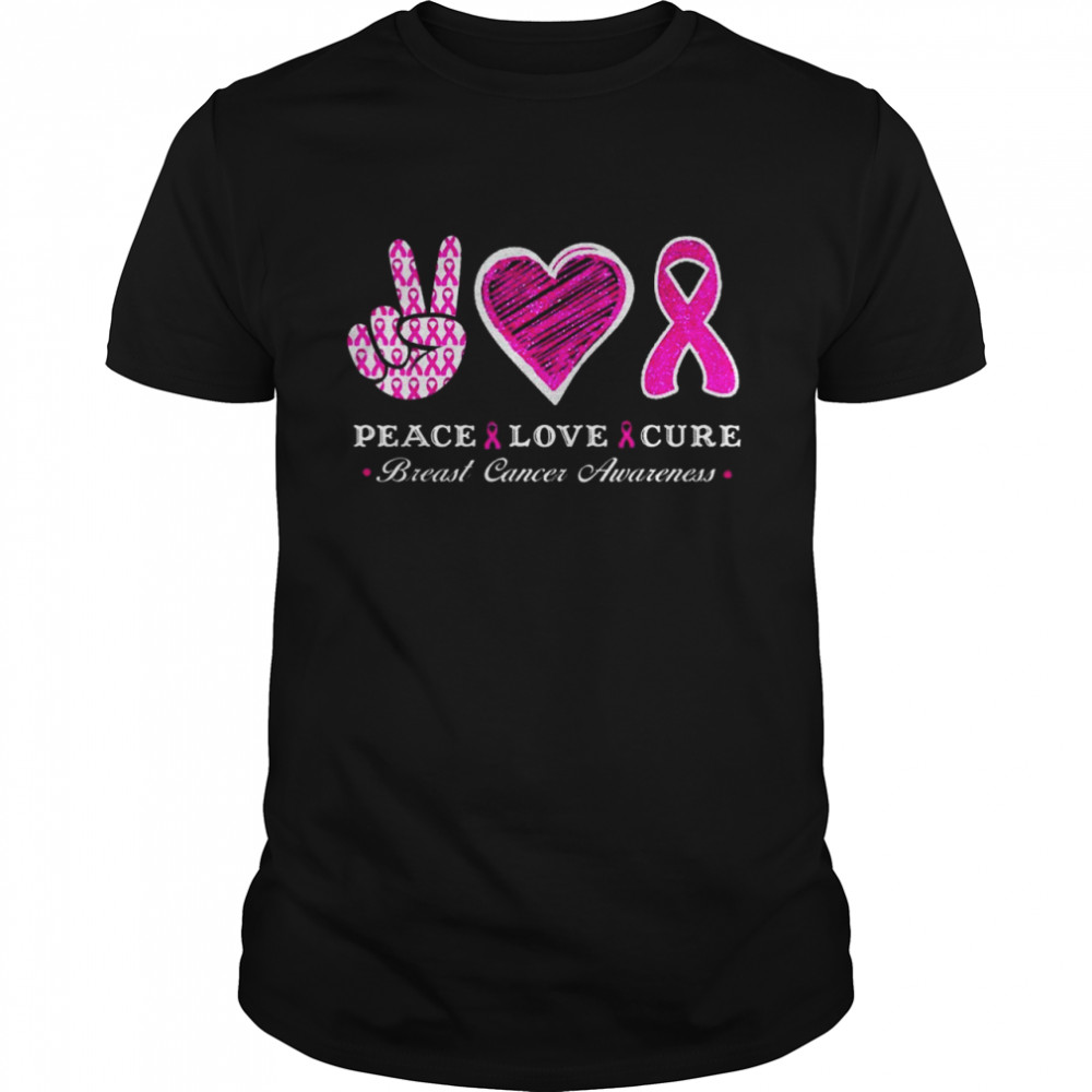Peace Love Cure Breast Cancer Pink Faith Breast Cancer Shirt Peace Love Cure Breast Cancer Pink Faith Breast Cancer Shirt
