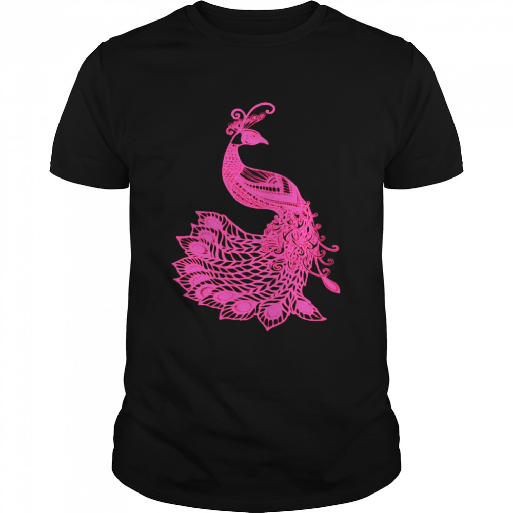 Peacock Drawing Unique Tattoo Art Boho Design Clubbing T-Shirt Peacock Drawing Unique Tattoo Art Boho Design Clubbing T-Shirt