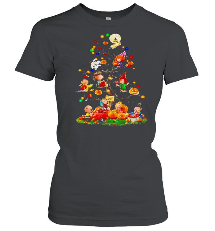 Peanuts Characters Halloween Tree Welcome Great Pumpkin Shirt 1 » Cool Gifts for You - Mfamilygift Peanuts Characters Halloween Tree Welcome Great Pumpkin Shirt 1