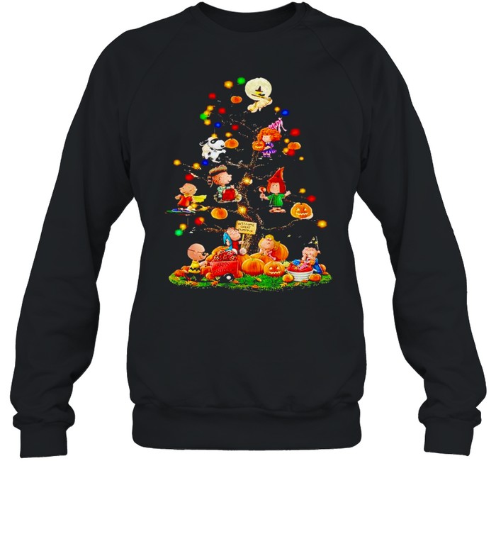 Peanuts Characters Halloween Tree Welcome Great Pumpkin Shirt 3 » Cool Gifts for You - Mfamilygift Peanuts Characters Halloween Tree Welcome Great Pumpkin Shirt 3