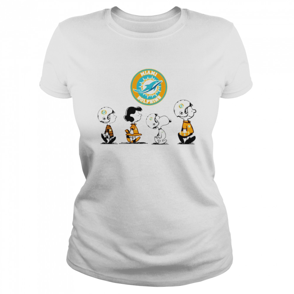 Peanuts Characters Miami Dolphins Football Team T-Shirt 1 » Cool Gifts for You - Mfamilygift Peanuts Characters Miami Dolphins Football Team T-Shirt 1