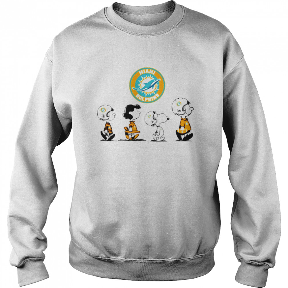 Peanuts Characters Miami Dolphins Football Team T-Shirt 3 » Cool Gifts for You - Mfamilygift Peanuts Characters Miami Dolphins Football Team T-Shirt 3