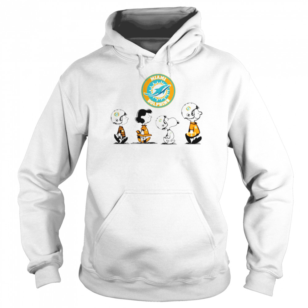 Peanuts Characters Miami Dolphins Football Team T-Shirt 4 » Cool Gifts for You - Mfamilygift Peanuts Characters Miami Dolphins Football Team T-Shirt 4