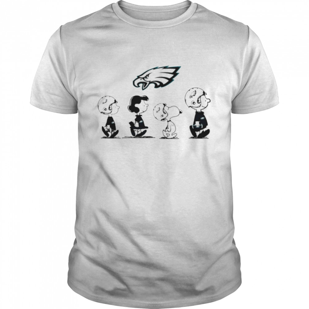 Peanuts Characters Philadelphia Eagles Football Shirt