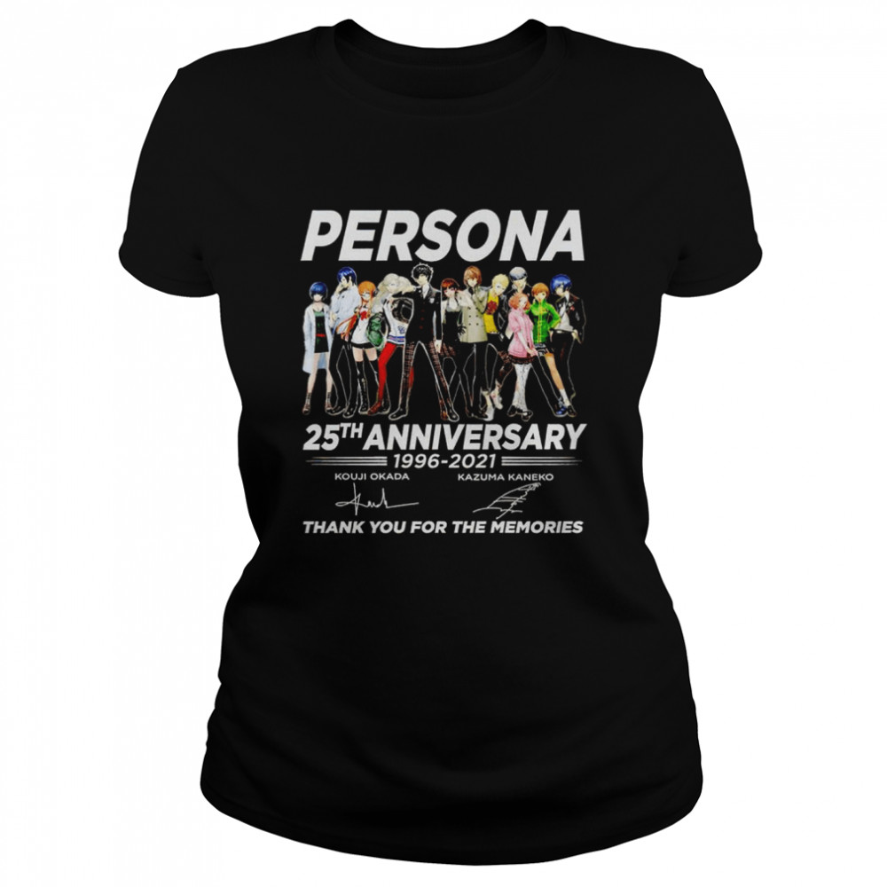 Persona 25Th Anniversary 1996 2021 Signatures Thank You For The Memories Shirt 1 » Cool Gifts for You - Mfamilygift Persona 25Th Anniversary 1996 2021 Signatures Thank You For The Memories Shirt 1