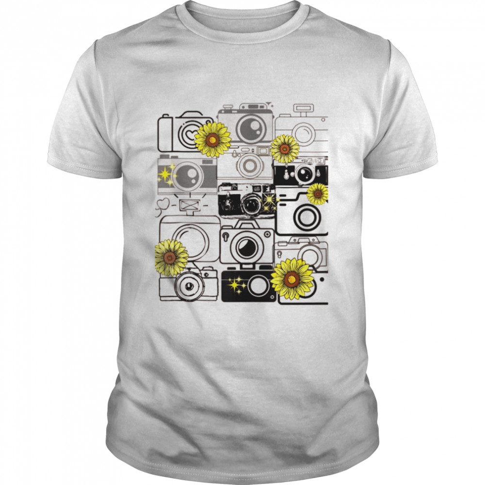 Photography Cameras Sunflower Shirt Photography Cameras Sunflower Shirt