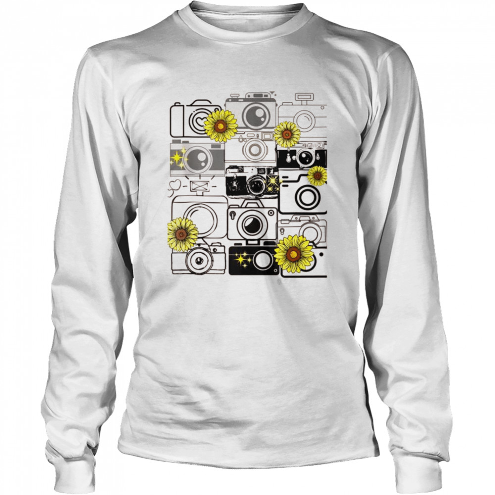 Photography Cameras Sunflower Shirt 2 » Cool Gifts for You - Mfamilygift Photography Cameras Sunflower Shirt 2