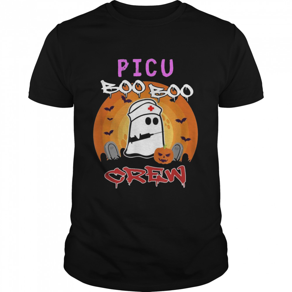 Picu Nurse Boo Boo Crew Halloween Sunset Shirt