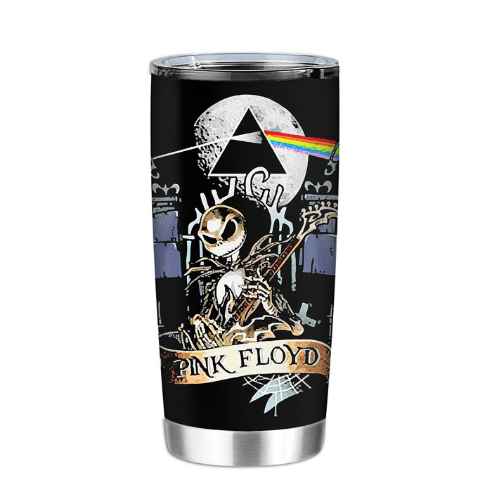 Pink Floyd Band Jack Skellington Playing Guitar Tumbler