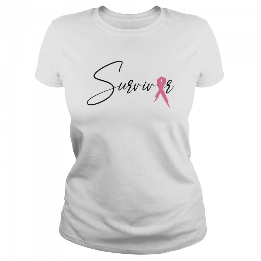 Pink Ribbon Survivor Breast Cancer Awareness Shirt 1 » Cool Gifts for You - Mfamilygift Pink Ribbon Survivor Breast Cancer Awareness Shirt 1