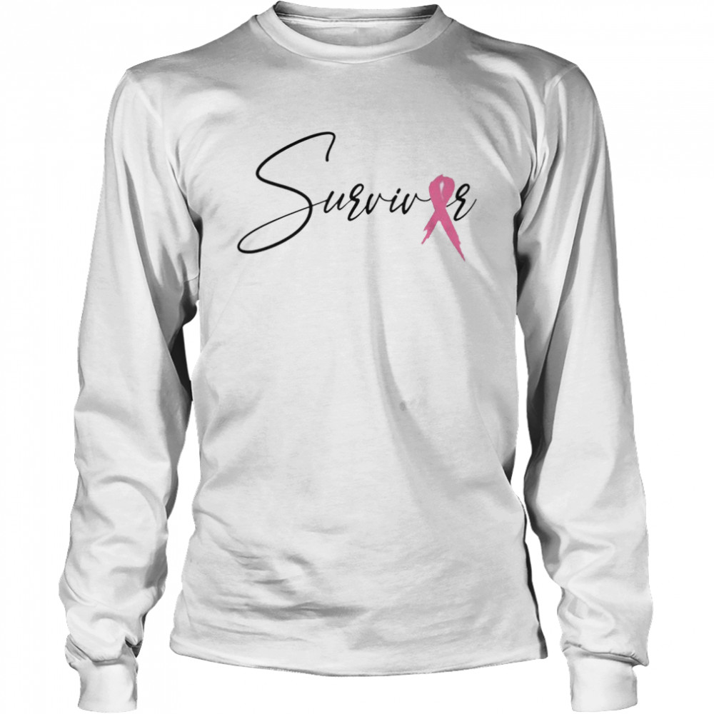Pink Ribbon Survivor Breast Cancer Awareness Shirt 2 » Cool Gifts for You - Mfamilygift Pink Ribbon Survivor Breast Cancer Awareness Shirt 2