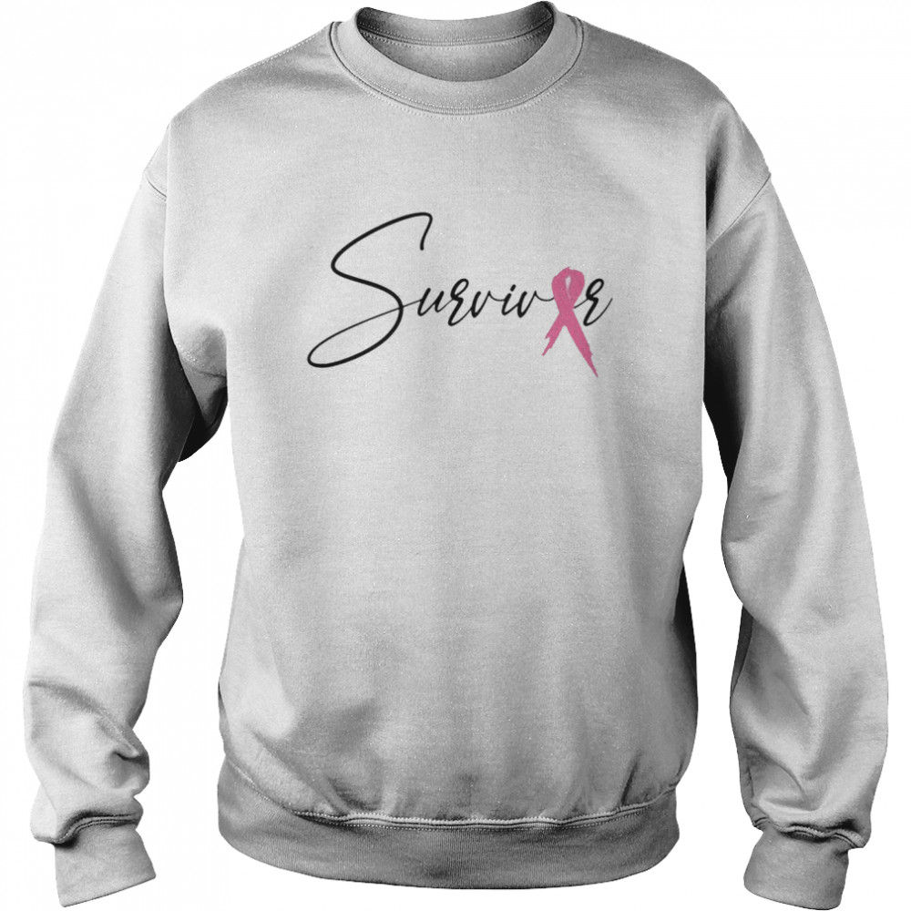 Pink Ribbon Survivor Breast Cancer Awareness Shirt 3 » Cool Gifts for You - Mfamilygift Pink Ribbon Survivor Breast Cancer Awareness Shirt 3