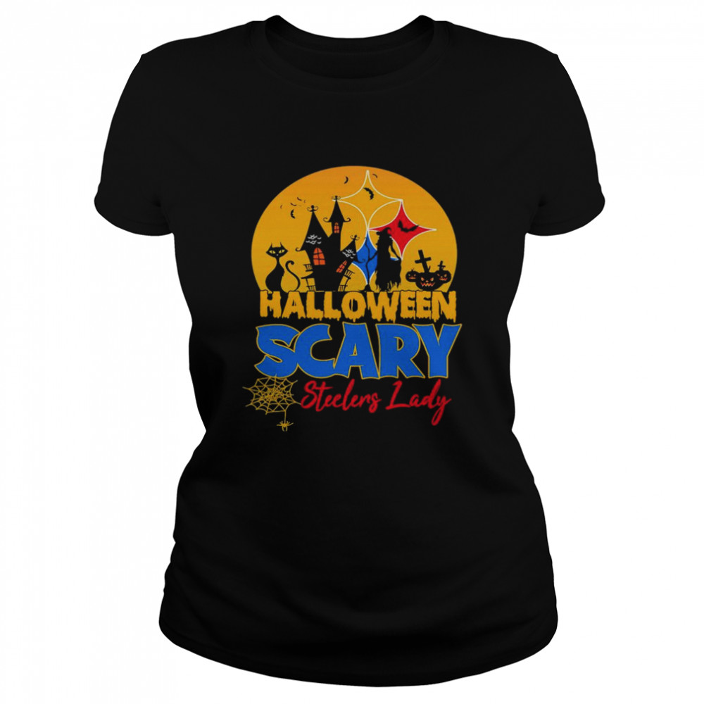 Pitbull Steeler Halloween Scary Steelers Lady 2021 Shirt 1 » Cool Gifts for You - Mfamilygift Pitbull Steeler Halloween Scary Steelers Lady 2021 Shirt 1