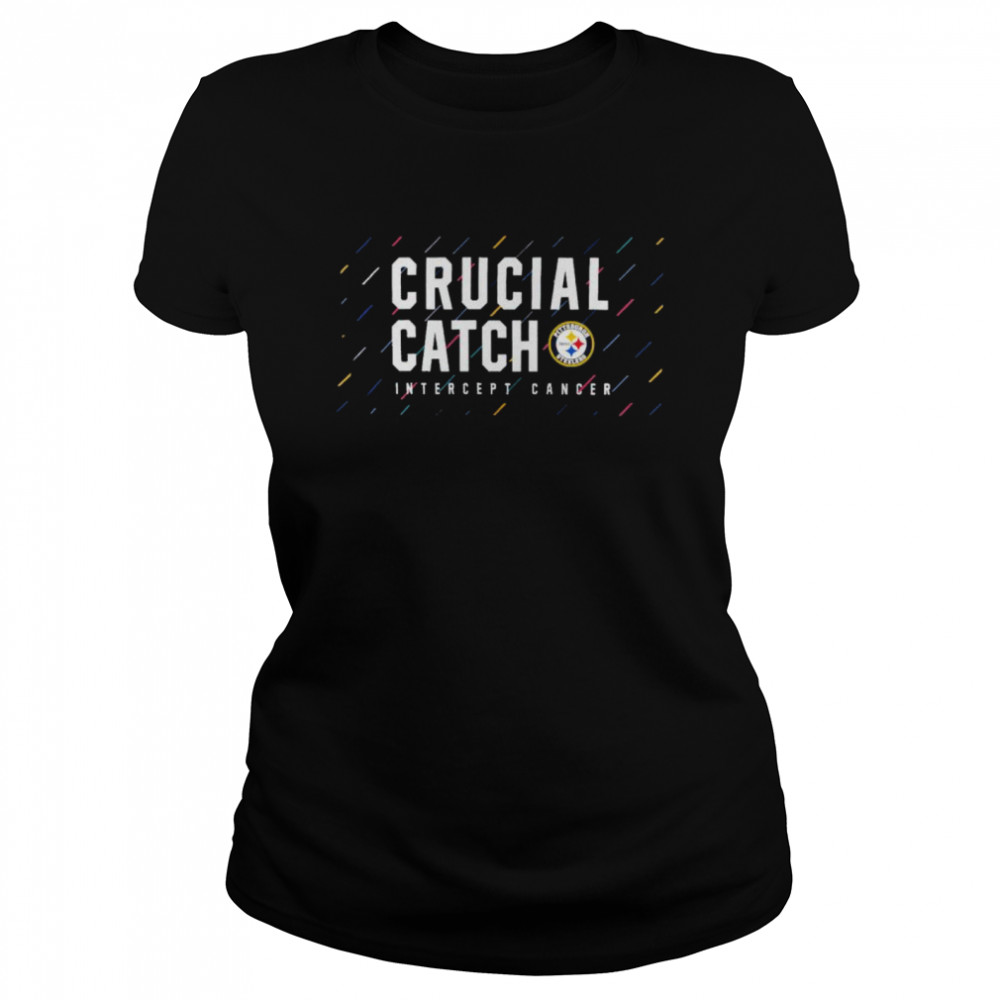 Pittsburgh Steelers 2021 Crucial Catch Intercept Cancer Shirt 1 » Cool Gifts for You - Mfamilygift Pittsburgh Steelers 2021 Crucial Catch Intercept Cancer Shirt 1