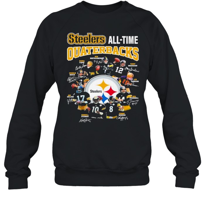 Pittsburgh Steelers All-Time Quarterbacks Signatures Shirt 3 » Cool Gifts for You - Mfamilygift Pittsburgh Steelers All-Time Quarterbacks Signatures Shirt 3