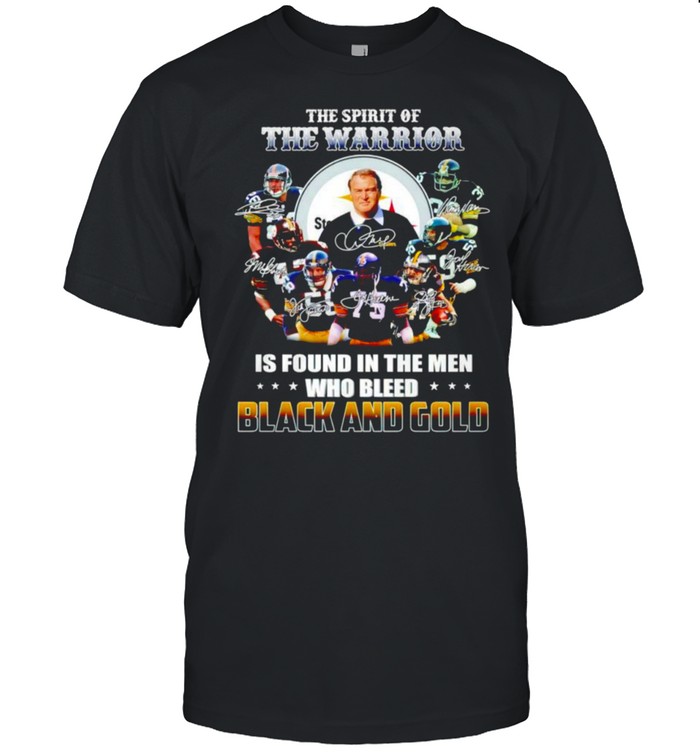 Pittsburgh Steelers The Spirit Of The Warrior Is Found In The Men Who Bleed Black And Gold Shirt