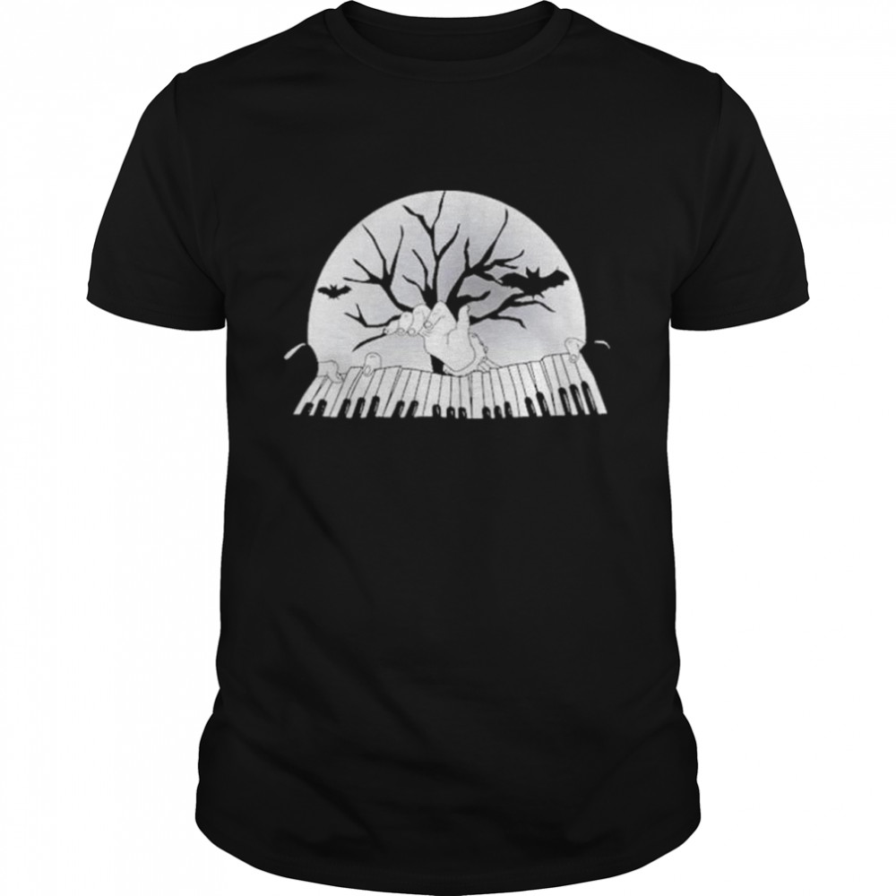 Playing Piano In Night For Halloween Shirt Playing Piano In Night For Halloween Shirt