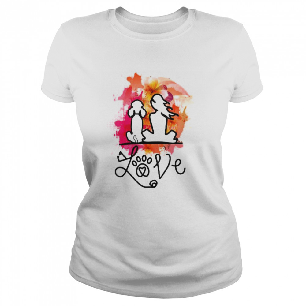 Poodle Mom And Poodle Lovers Colorful Art T-Shirt 1 » Cool Gifts for You - Mfamilygift Poodle Mom And Poodle Lovers Colorful Art T-Shirt 1
