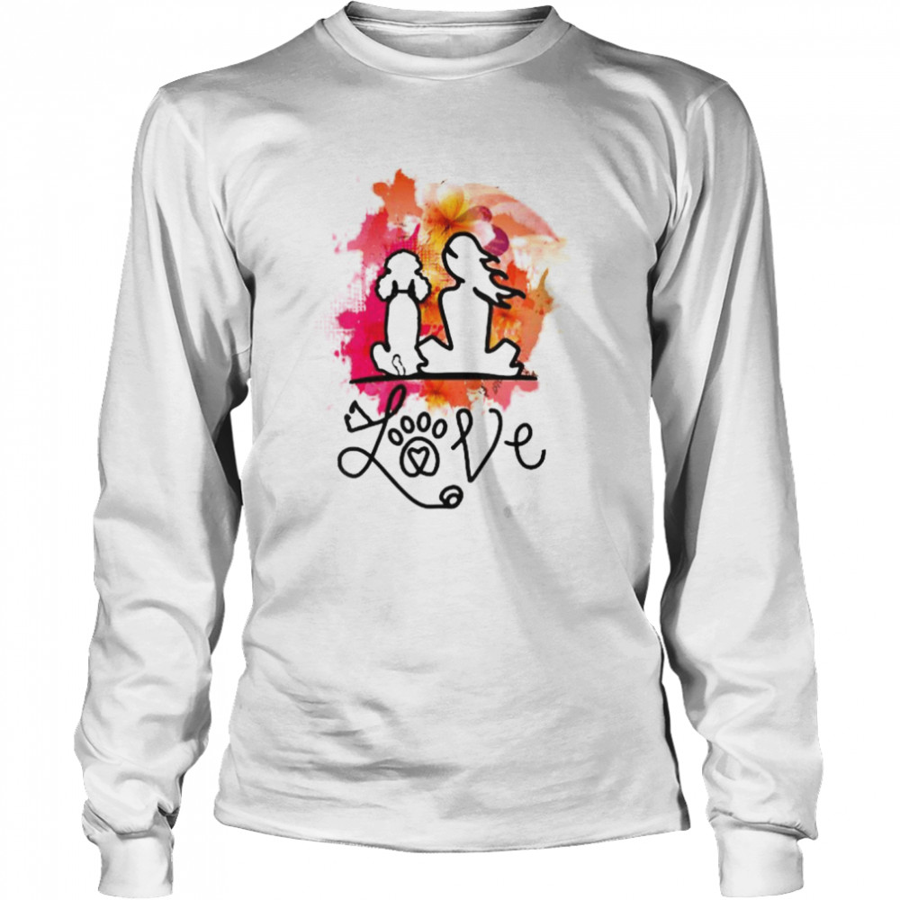 Poodle Mom And Poodle Lovers Colorful Art T-Shirt 2 » Cool Gifts for You - Mfamilygift Poodle Mom And Poodle Lovers Colorful Art T-Shirt 2