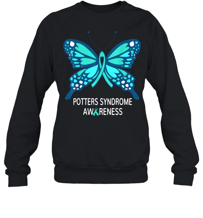 Potters Syndrome Awareness Butterfly Shirt 3 » Cool Gifts for You - Mfamilygift Potters Syndrome Awareness Butterfly Shirt 3