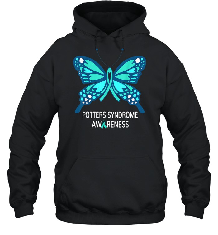 Potters Syndrome Awareness Butterfly Shirt 4 » Cool Gifts for You - Mfamilygift Potters Syndrome Awareness Butterfly Shirt 4