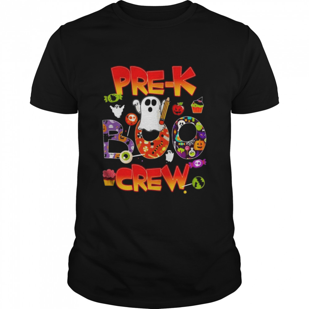Prek Teacher Boo Crew Happy Halloween Shirt Prek Teacher Boo Crew Happy Halloween Shirt