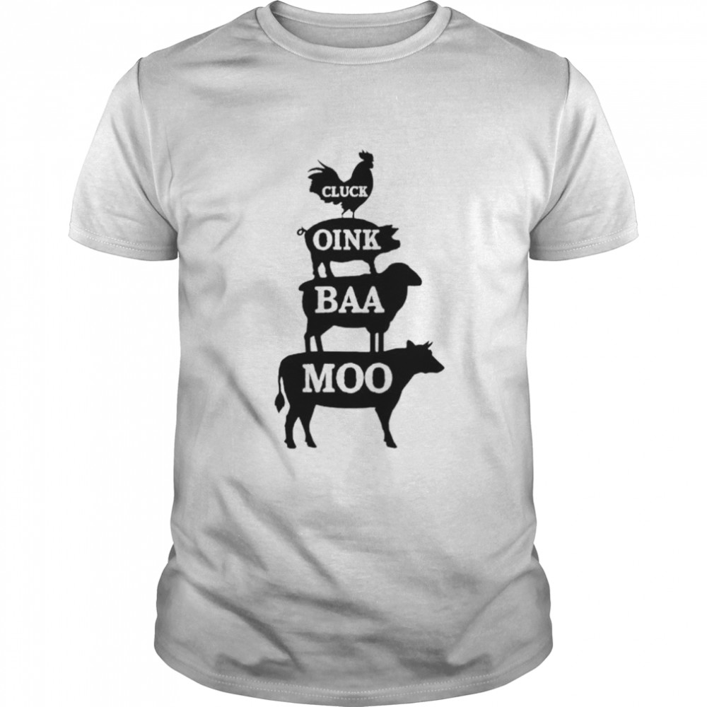 Premium Animal Farm Cluck Oink Baa Moo Shirt Premium Animal Farm Cluck Oink Baa Moo Shirt