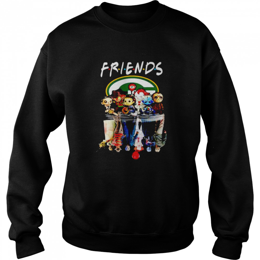 Premium Horror Halloween Chibi Packers Friends Water Mirror Shirt 3 » Cool Gifts for You - Mfamilygift Premium Horror Halloween Chibi Packers Friends Water Mirror Shirt 3