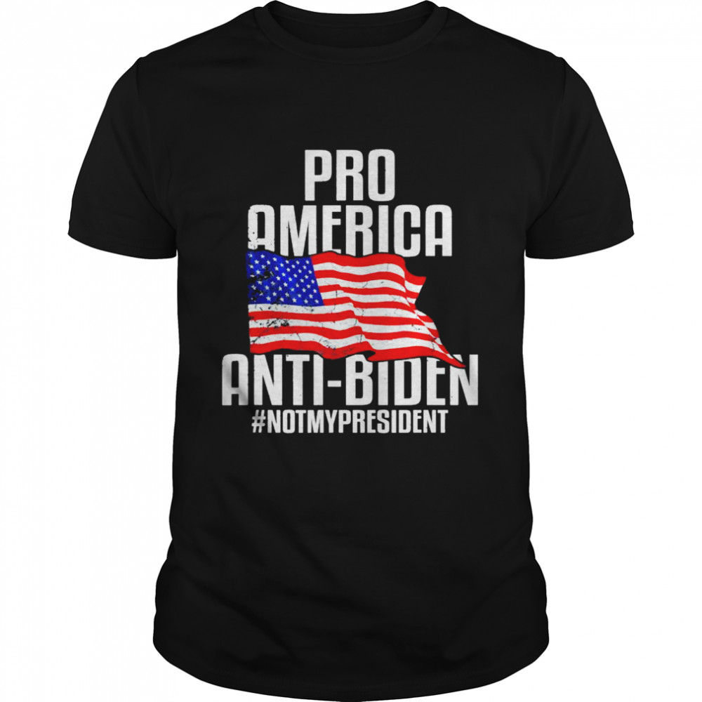 Pro America Anti Biden Notmypresident Impeach Joe Biden Shirt