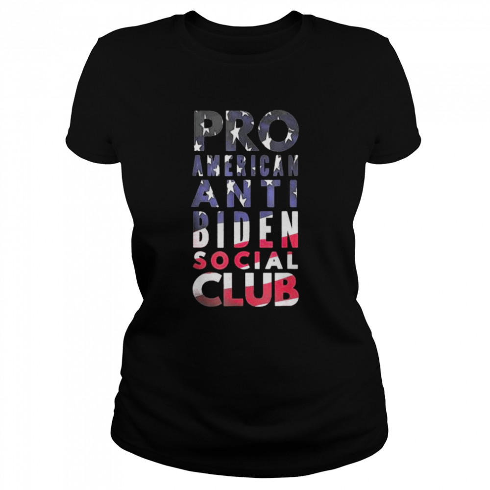 Pro America Anti Biden Social Club American Flag Shirt 1 » Cool Gifts for You - Mfamilygift Pro America Anti Biden Social Club American Flag Shirt 1