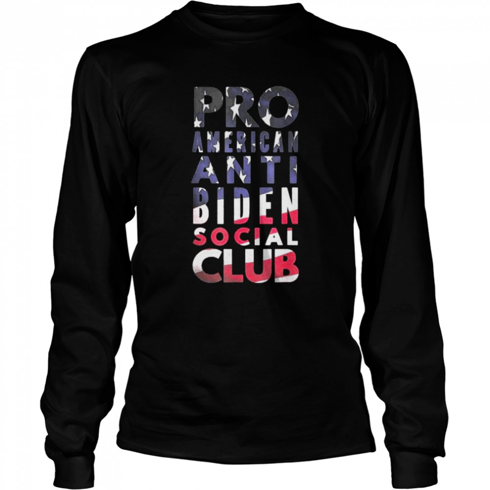 Pro America Anti Biden Social Club American Flag Shirt 2 » Cool Gifts for You - Mfamilygift Pro America Anti Biden Social Club American Flag Shirt 2