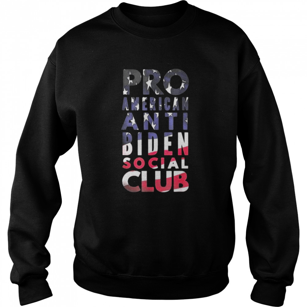 Pro America Anti Biden Social Club American Flag Shirt 3 » Cool Gifts for You - Mfamilygift Pro America Anti Biden Social Club American Flag Shirt 3