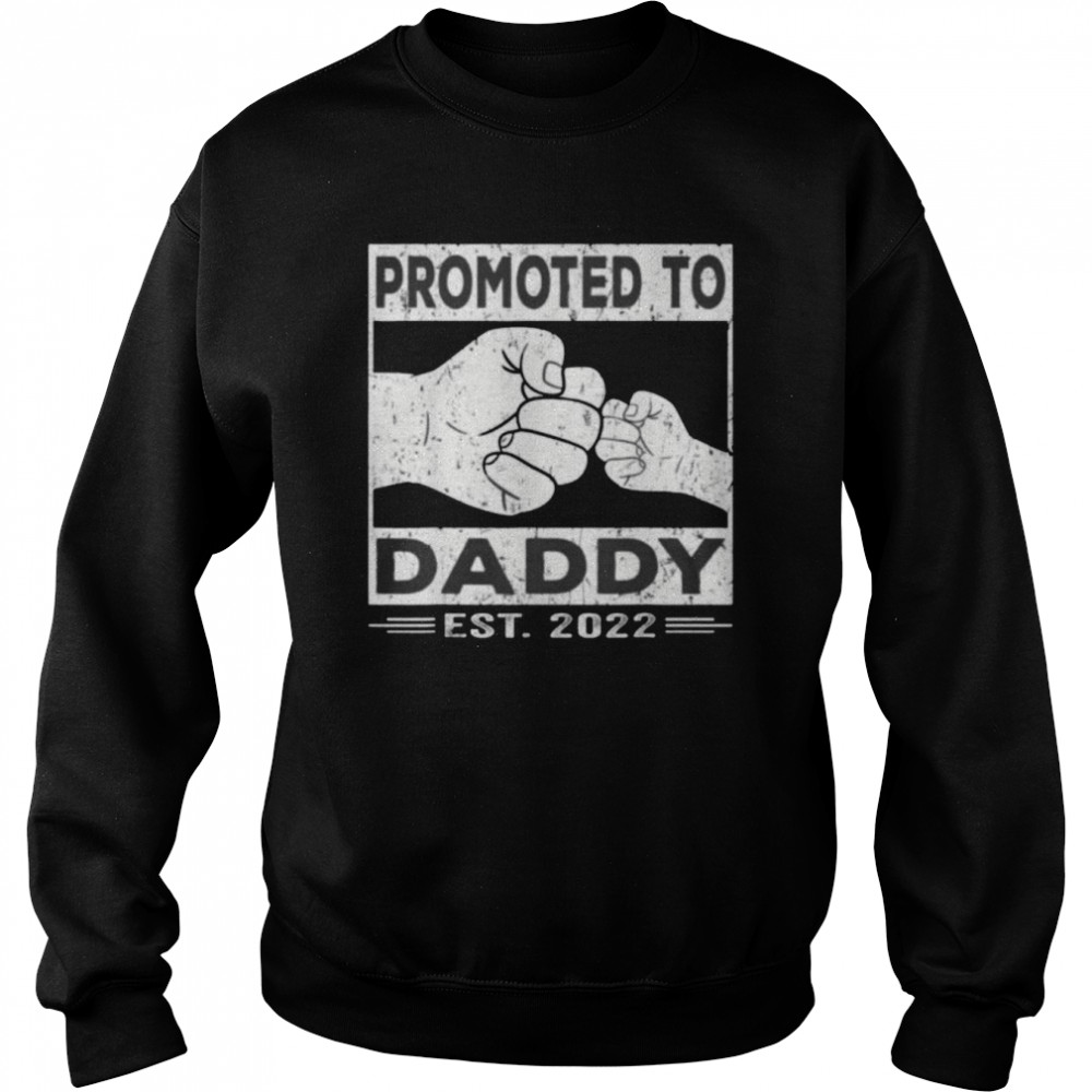 Promoted To Daddy Est 2022 First Time Dad Shirt 3 » Cool Gifts for You - Mfamilygift Promoted To Daddy Est 2022 First Time Dad Shirt 3