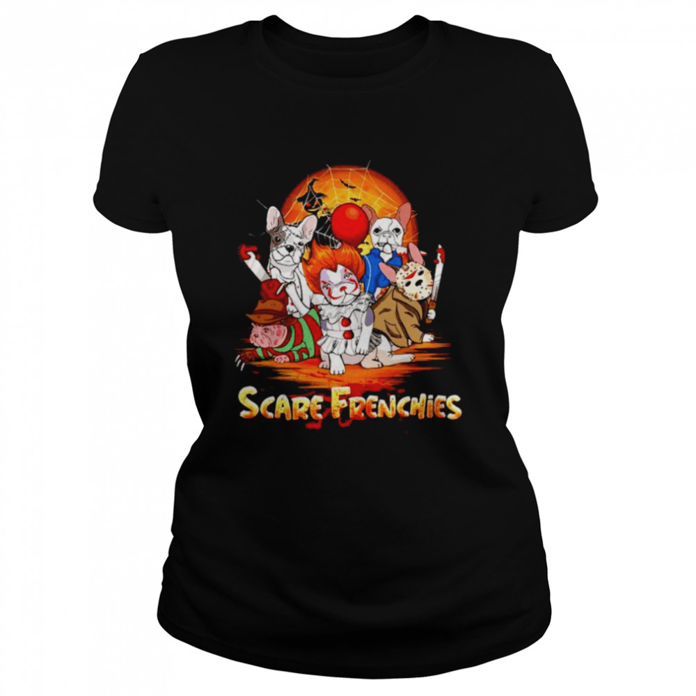 Scare Frenchies Mashup Horror Halloween Shirt 1 » Cool Gifts for You - Mfamilygift Scare Frenchies Mashup Horror Halloween Shirt 1