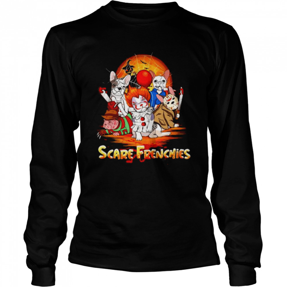 Scare Frenchies Mashup Horror Halloween Shirt 2 » Cool Gifts for You - Mfamilygift Scare Frenchies Mashup Horror Halloween Shirt 2