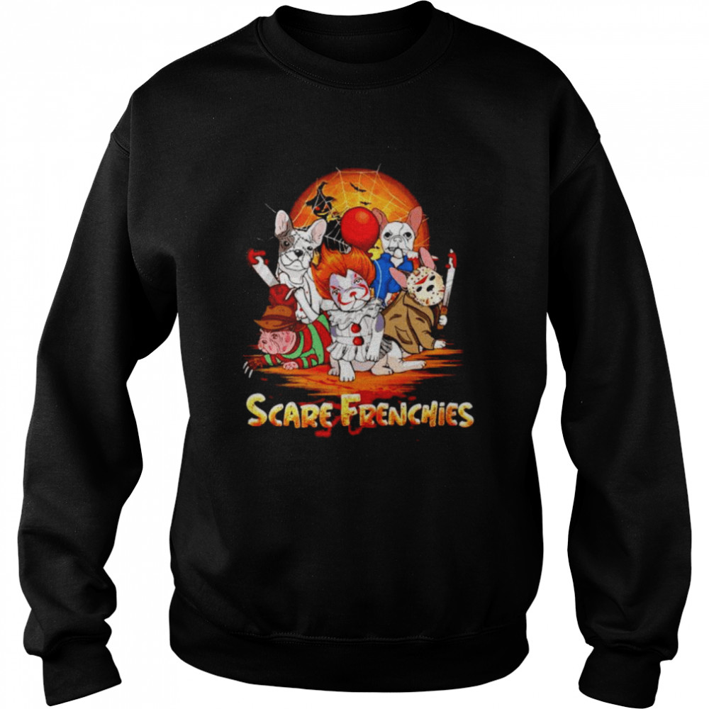 Scare Frenchies Mashup Horror Halloween Shirt 3 » Cool Gifts for You - Mfamilygift Scare Frenchies Mashup Horror Halloween Shirt 3