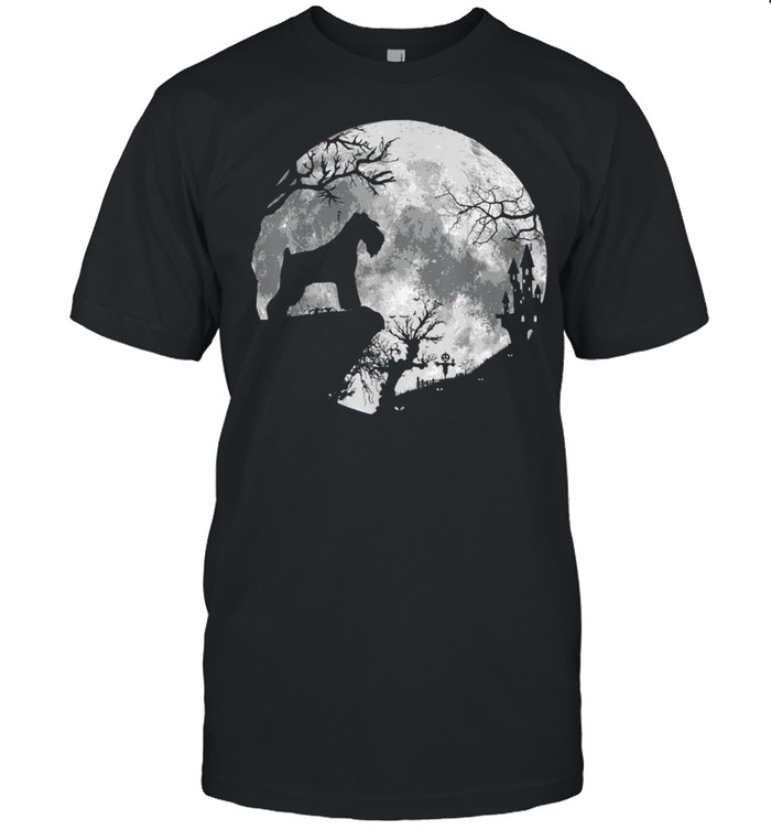 Schnauzer Dog Moon Halloween Costume Shirt
