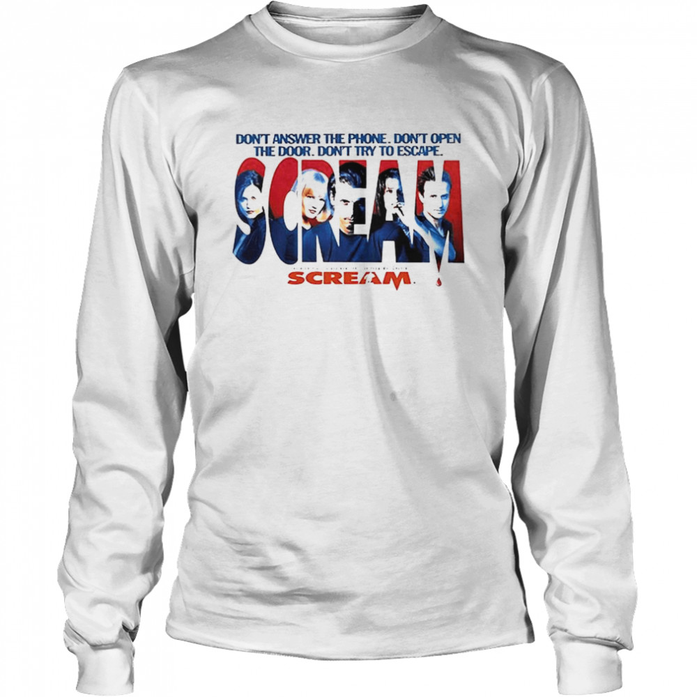 Scream Don’T Answer The Phone Don’T Open The Door Shirt 2 » Cool Gifts for You - Mfamilygift Scream Don’T Answer The Phone Don’T Open The Door Shirt 2