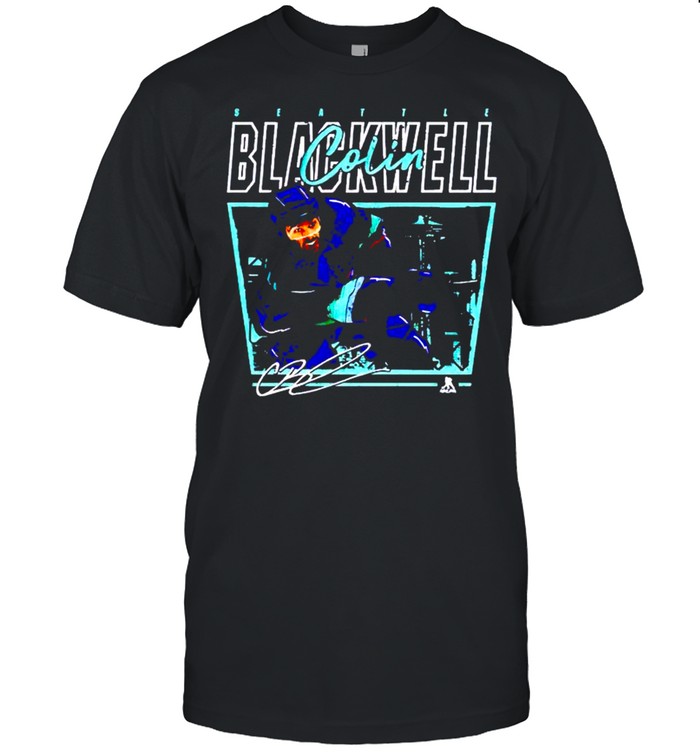 Seattle Kraken Colin Blackwell Cage Signature Shirt Seattle Kraken Colin Blackwell Cage Signature Shirt