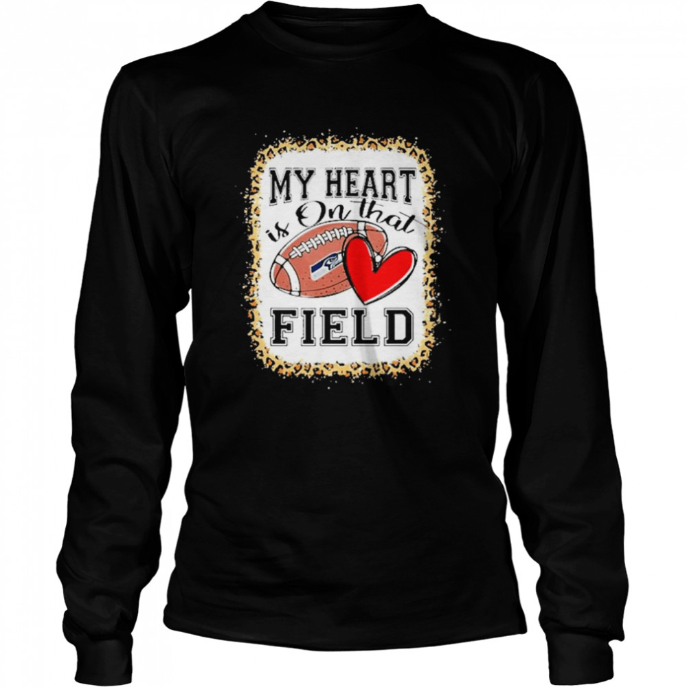Seattle Seahawks Bleached My Heart Is On That Field Football Mom Leopard Shirt 2 » Cool Gifts for You - Mfamilygift Seattle Seahawks Bleached My Heart Is On That Field Football Mom Leopard Shirt 2